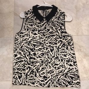 NEW Kate Spade Glasses Print Shirt